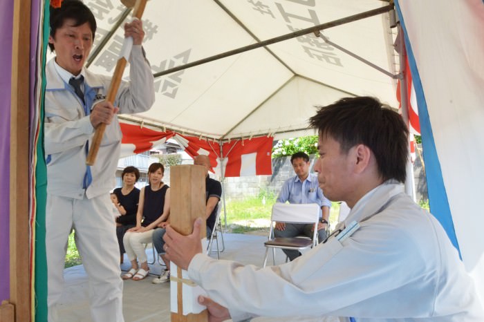 「糸島市01」注文住宅現場リポート①【地鎮祭】