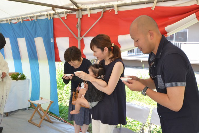 福岡県糸島市01　注文住宅建築現場リポート①　～地鎮祭～