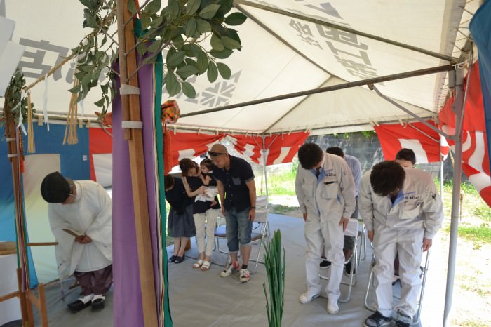 「糸島市01」注文住宅現場リポート①【地鎮祭】