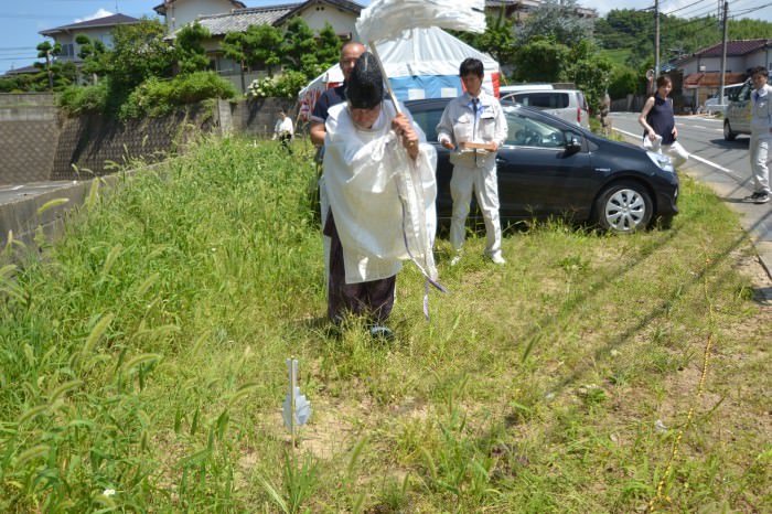 福岡県糸島市01　注文住宅建築現場リポート①　～地鎮祭～