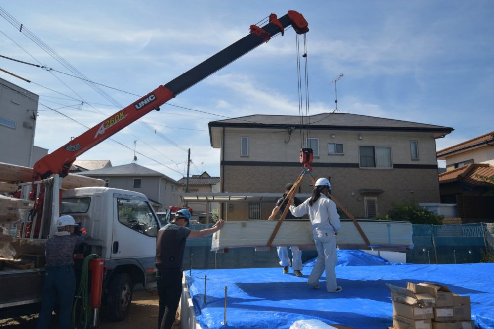 「福岡市城南区07」注文住宅現場リポート③【木工事】【土台敷き】