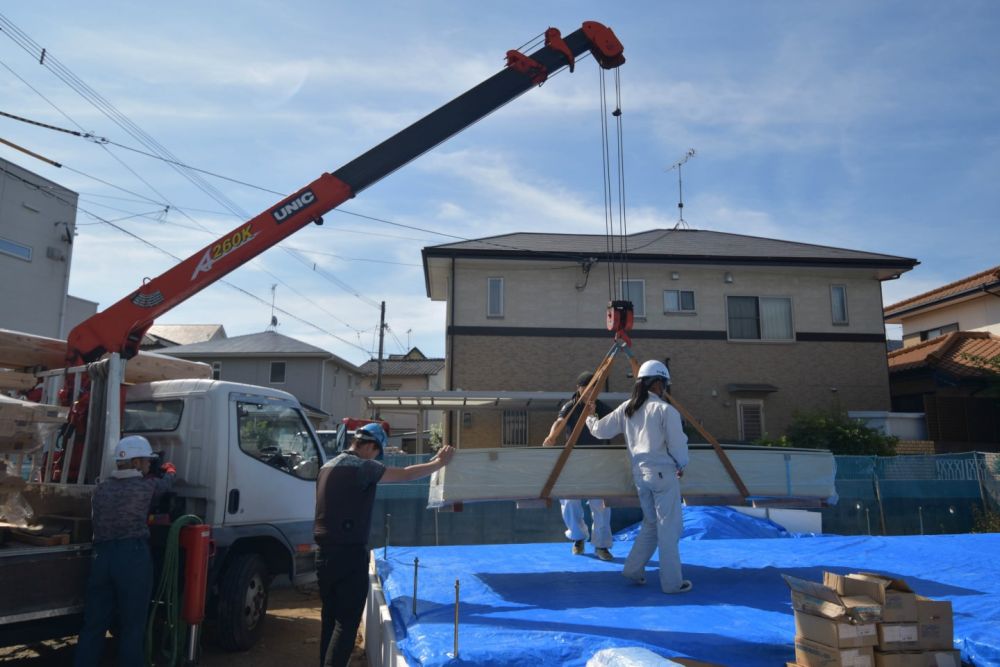 福岡市城南区07　注文住宅建築現場リポート③　～木工事・土台敷き～