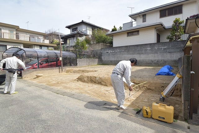 「福岡市早良区04」注文住宅現場リポート①【基礎工事】【遣り方】