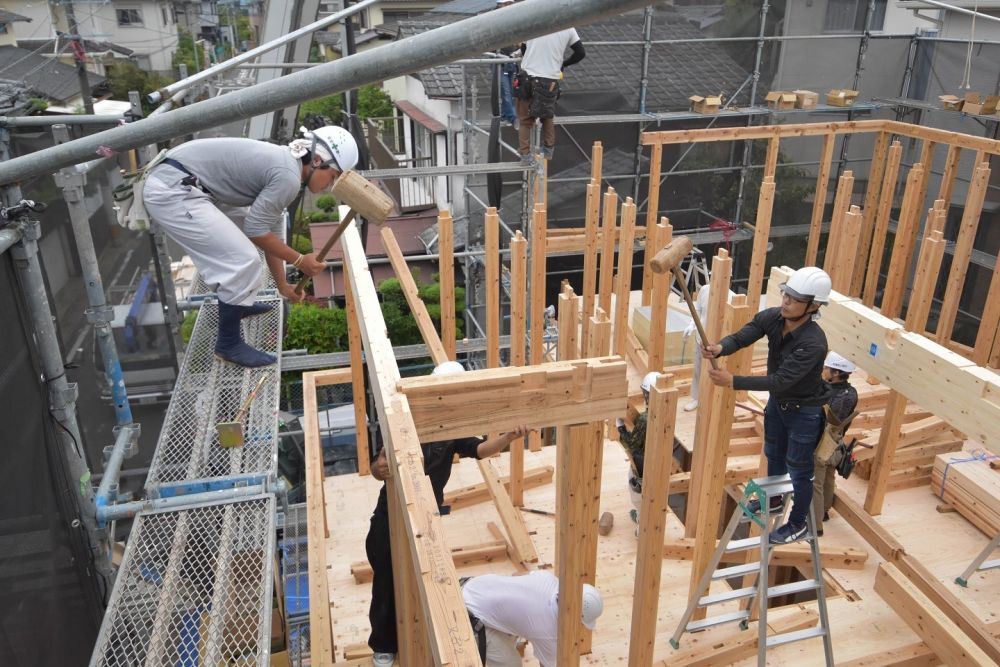 福岡県春日市06　注文住宅現場リポート④　～上棟式～