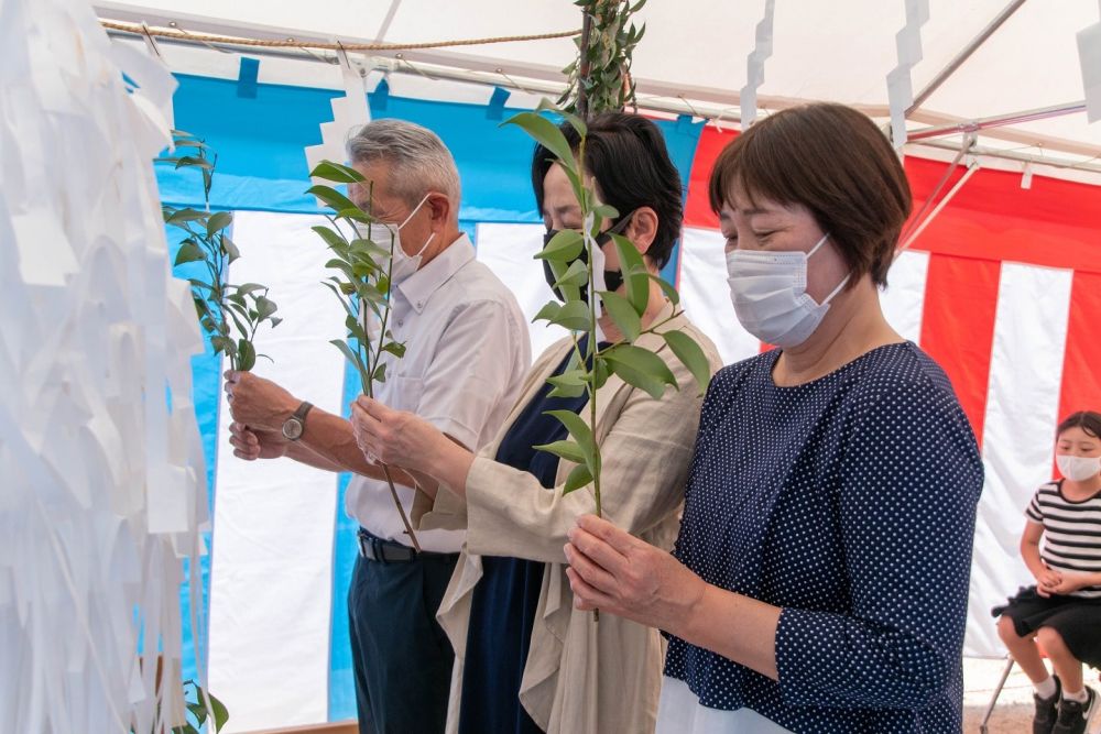 福岡市南区22　注文住宅建築現場リポート①　～地鎮祭～