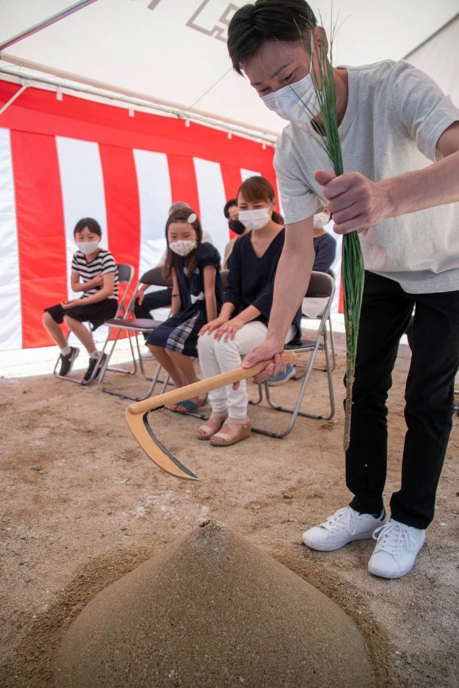 「福岡市南区22」注文住宅現場リポート①【地鎮祭】