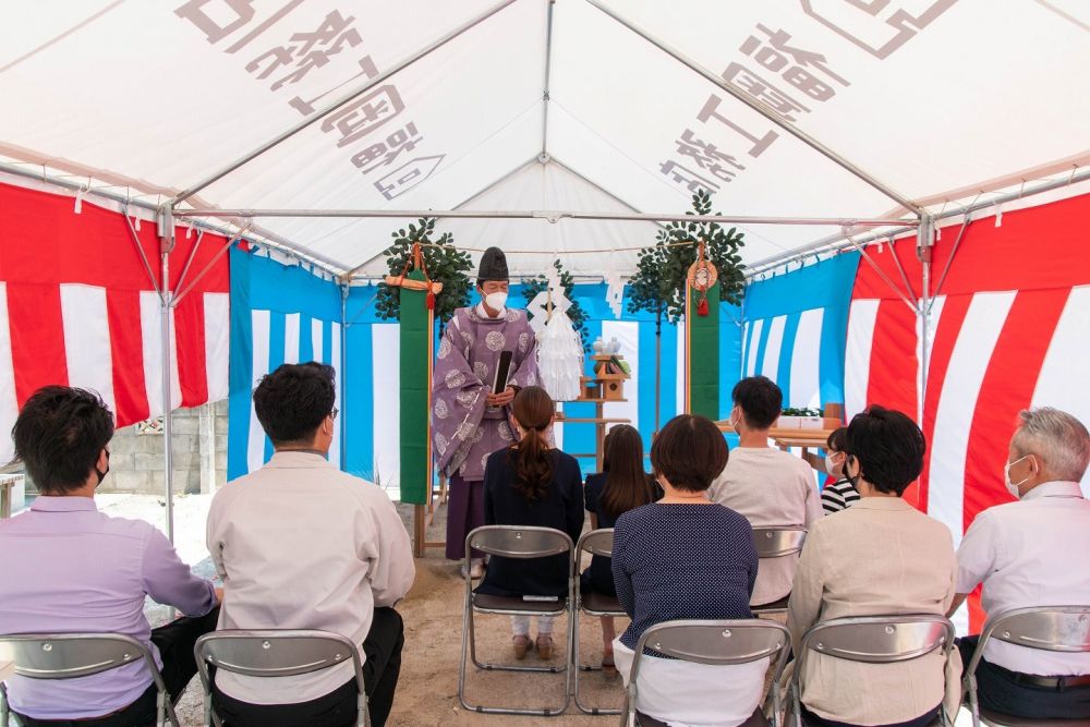 「福岡市南区22」注文住宅現場リポート①【地鎮祭】