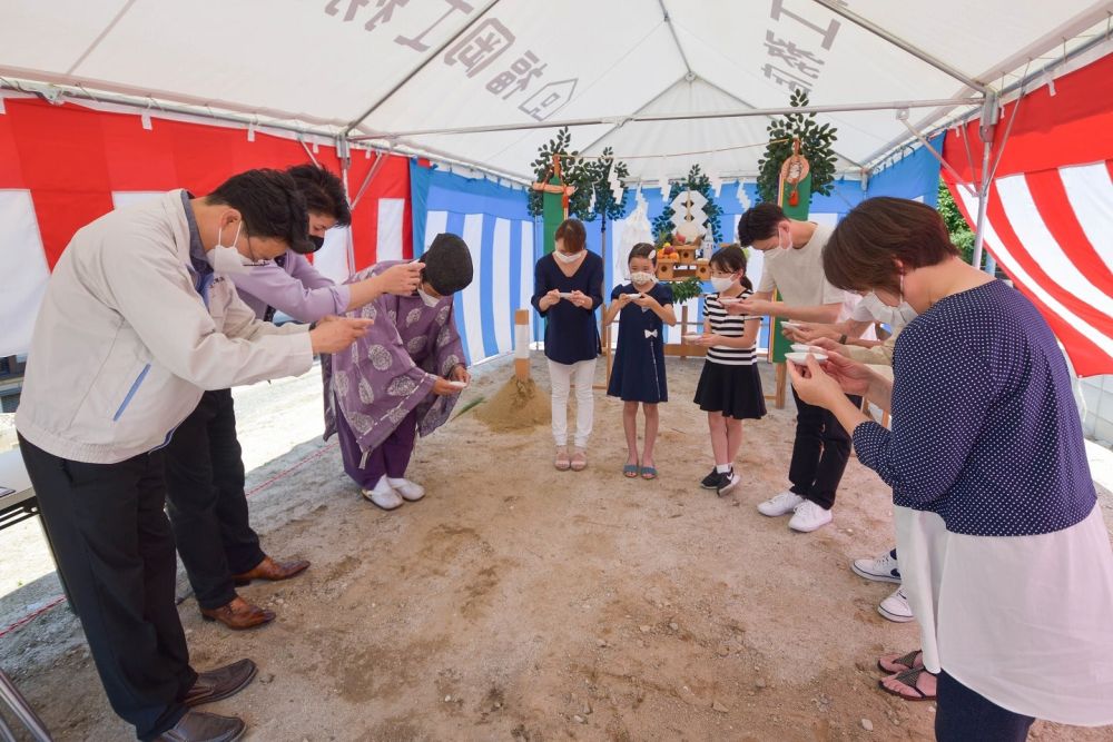「福岡市南区22」注文住宅現場リポート①【地鎮祭】