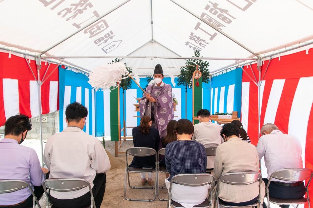 「福岡市南区22」注文住宅現場リポート①【地鎮祭】
