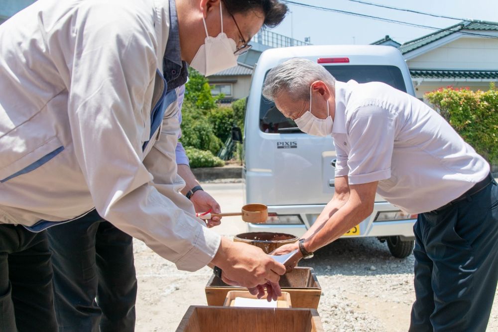 福岡市南区22　注文住宅建築現場リポート①　～地鎮祭～