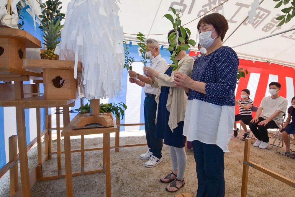 福岡市南区22　注文住宅建築現場リポート①　～地鎮祭～