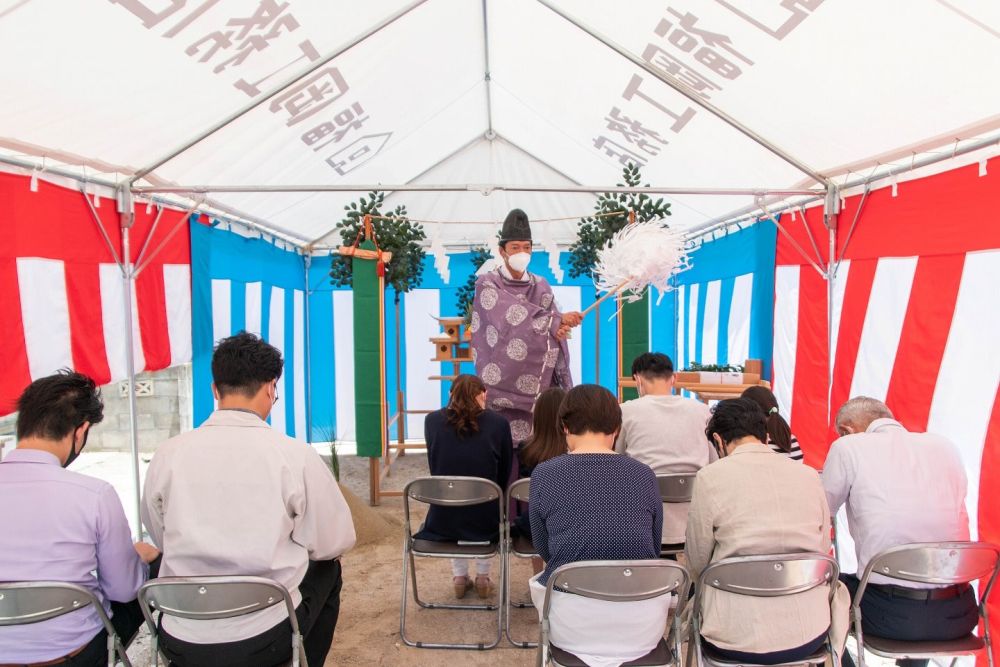 福岡市南区22　注文住宅建築現場リポート①　～地鎮祭～