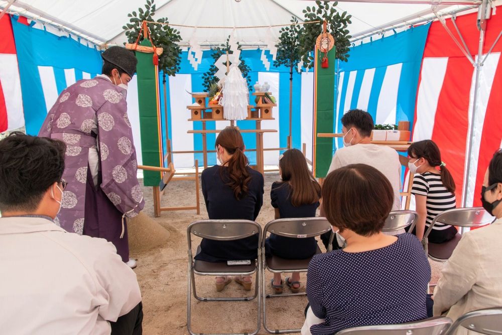 福岡市南区22　注文住宅建築現場リポート①　～地鎮祭～