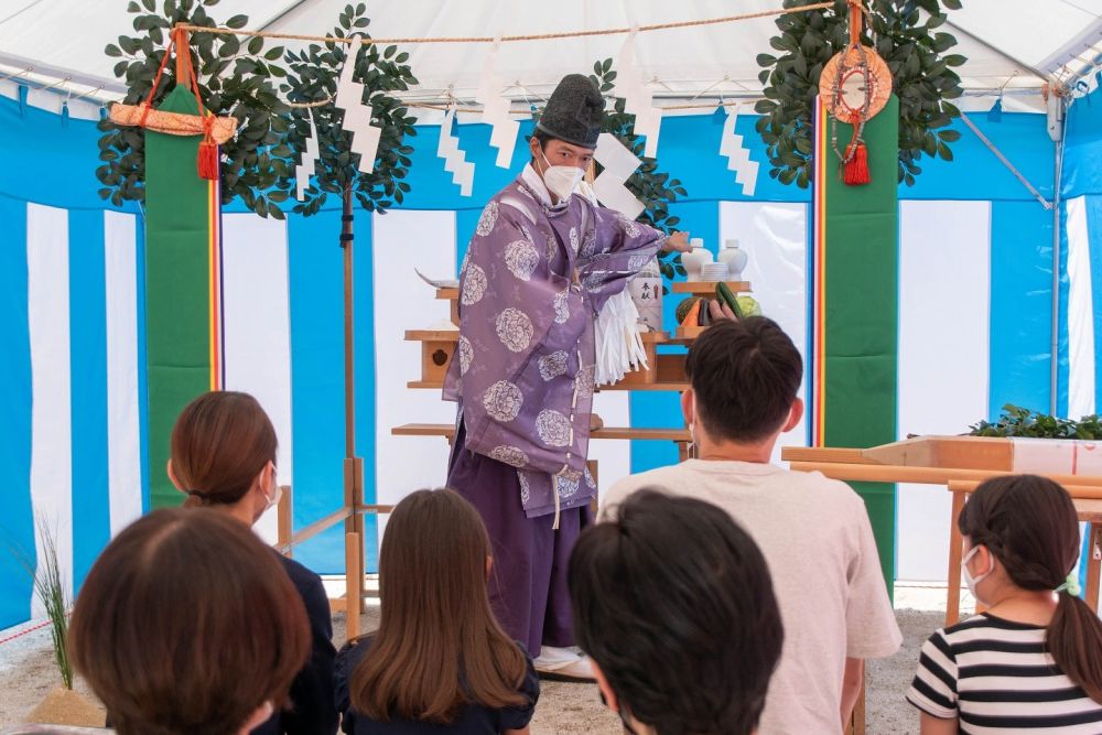 「福岡市南区22」注文住宅現場リポート①【地鎮祭】
