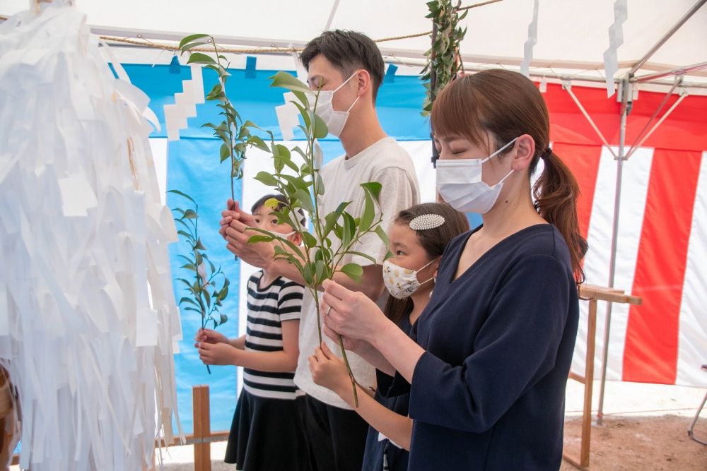 福岡市南区22　注文住宅建築現場リポート①　～地鎮祭～