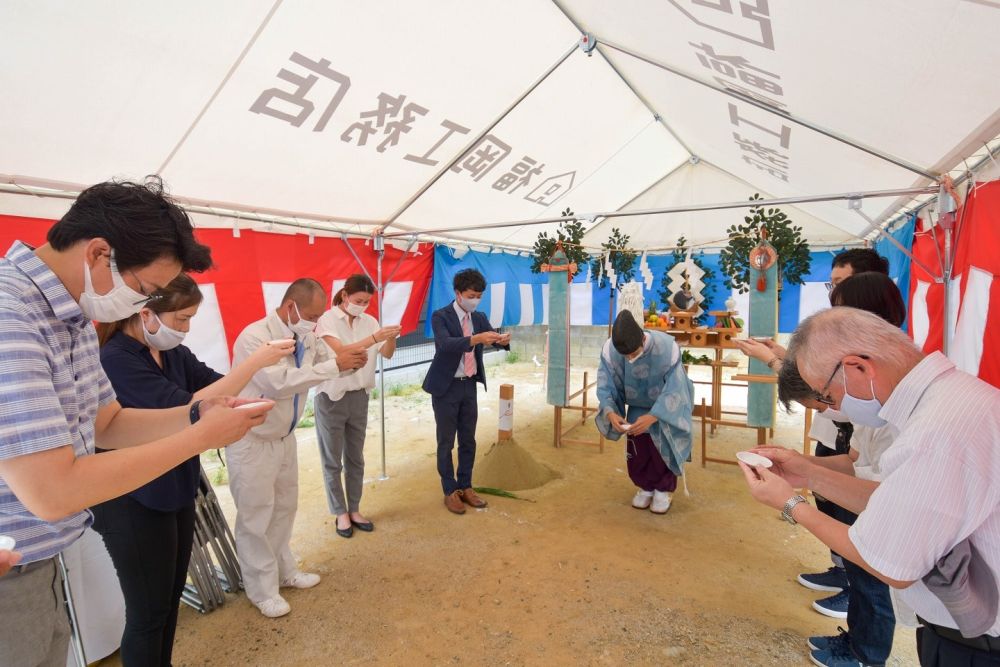 福岡県春日市08　注文住宅現場リポート①　～地鎮祭～