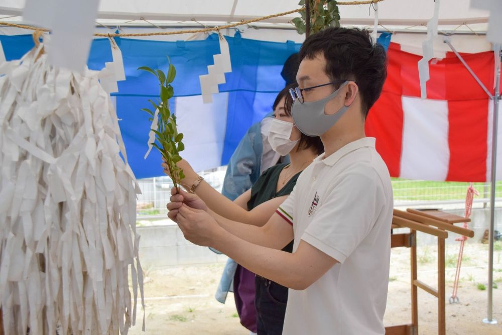 福岡県春日市08　注文住宅現場リポート①　～地鎮祭～