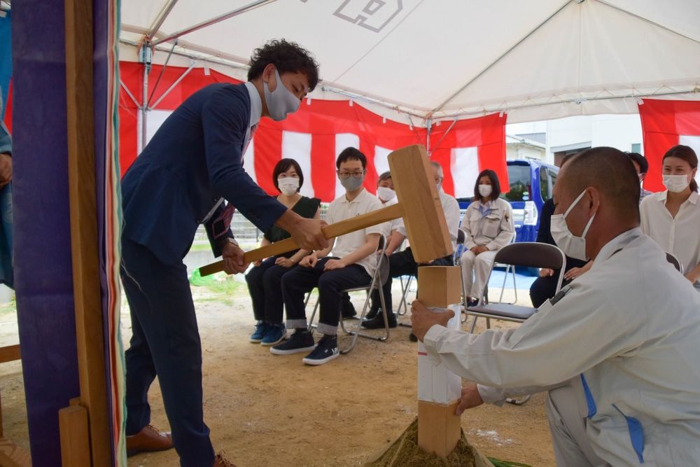 福岡県春日市08　注文住宅現場リポート①　～地鎮祭～