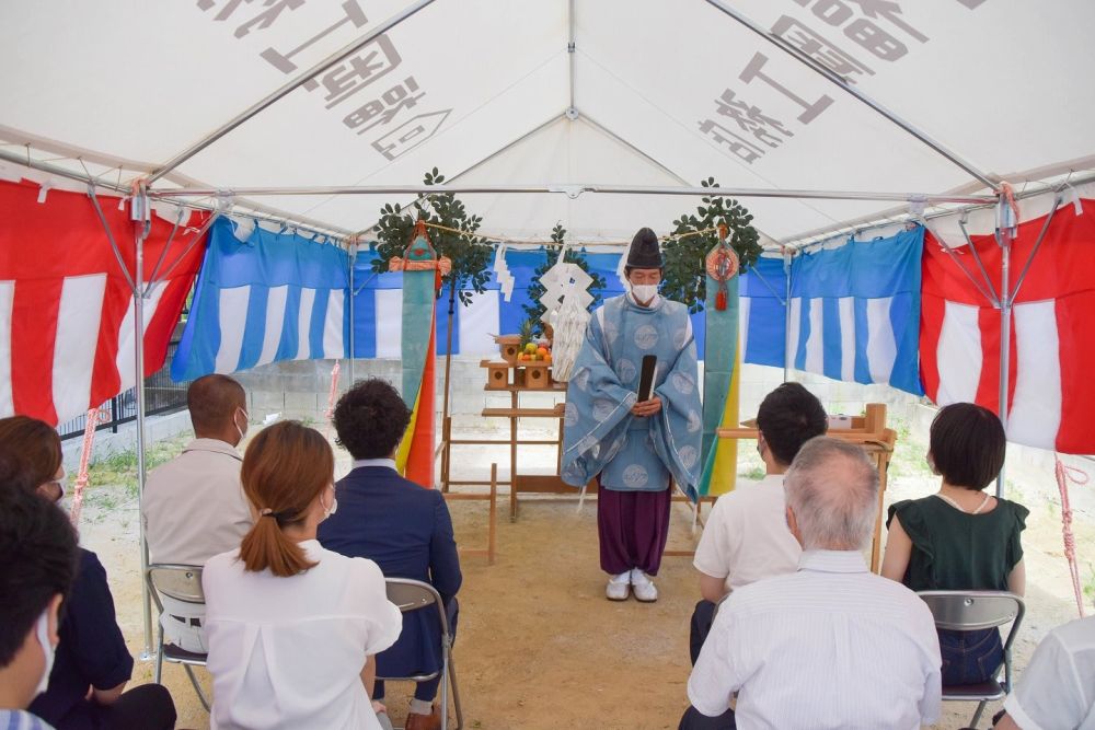 福岡県春日市08　注文住宅現場リポート①　～地鎮祭～