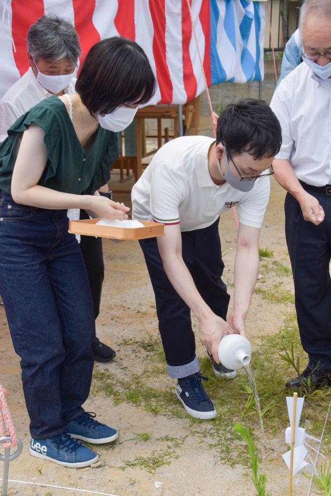 福岡県春日市08　注文住宅現場リポート①　～地鎮祭～