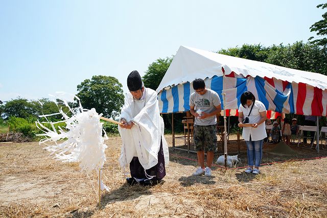 福岡県小郡市02　注文住宅建築現場リポート①　～地鎮祭～