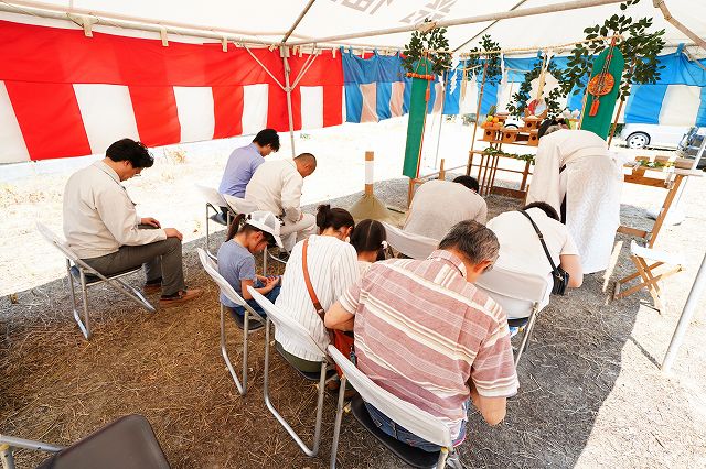 福岡県小郡市02　注文住宅建築現場リポート①　～地鎮祭～