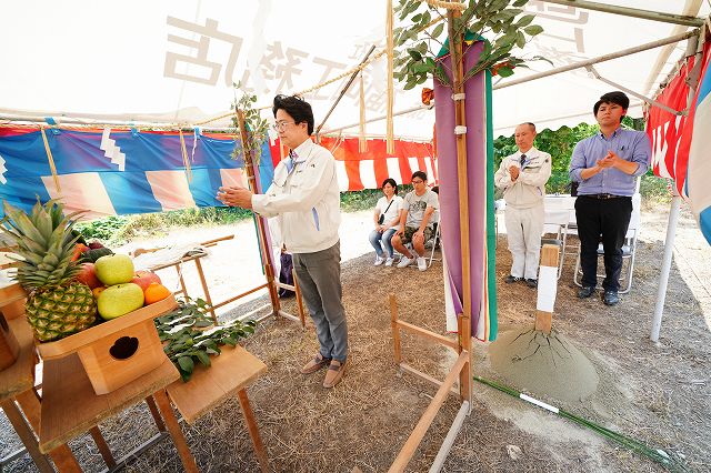 「小郡市02」注文住宅現場リポート①【地鎮祭】