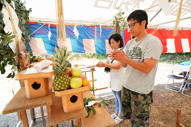 福岡県小郡市02　注文住宅建築現場リポート①　～地鎮祭～