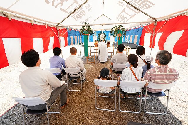 福岡県小郡市02　注文住宅建築現場リポート①　～地鎮祭～