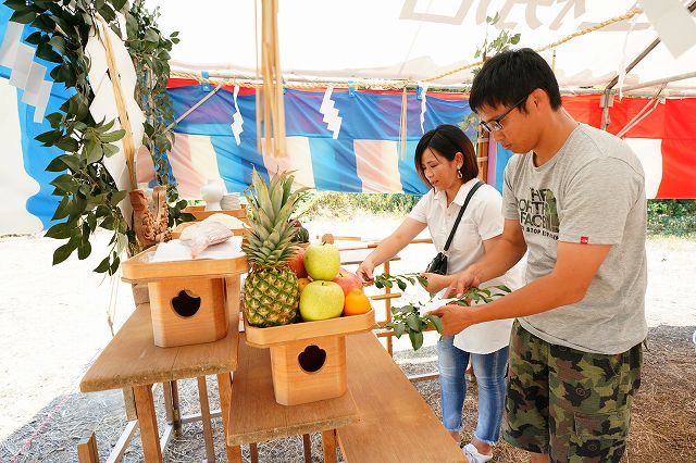 福岡県小郡市02　注文住宅建築現場リポート①　～地鎮祭～