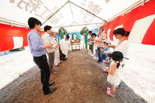 福岡県小郡市02　注文住宅建築現場リポート①　～地鎮祭～