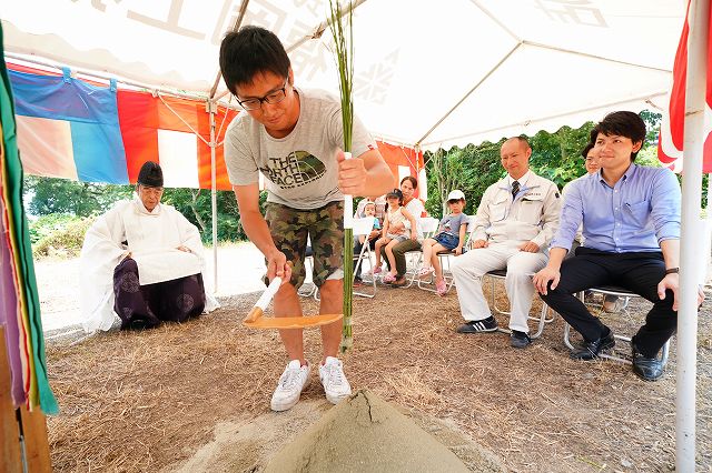 福岡県小郡市02　注文住宅建築現場リポート①　～地鎮祭～