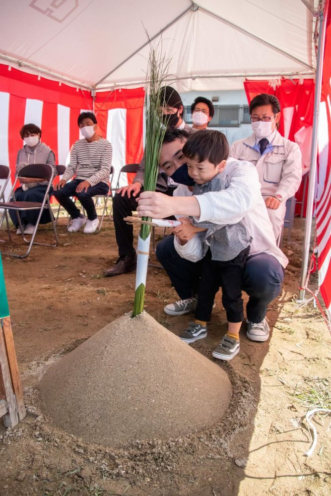 福岡県古賀市07　注文住宅建築現場リポート①　～地鎮祭～