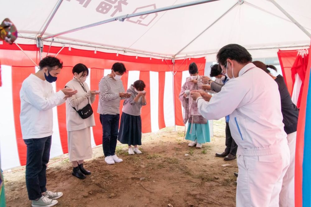 福岡県古賀市07　注文住宅建築現場リポート①　～地鎮祭～