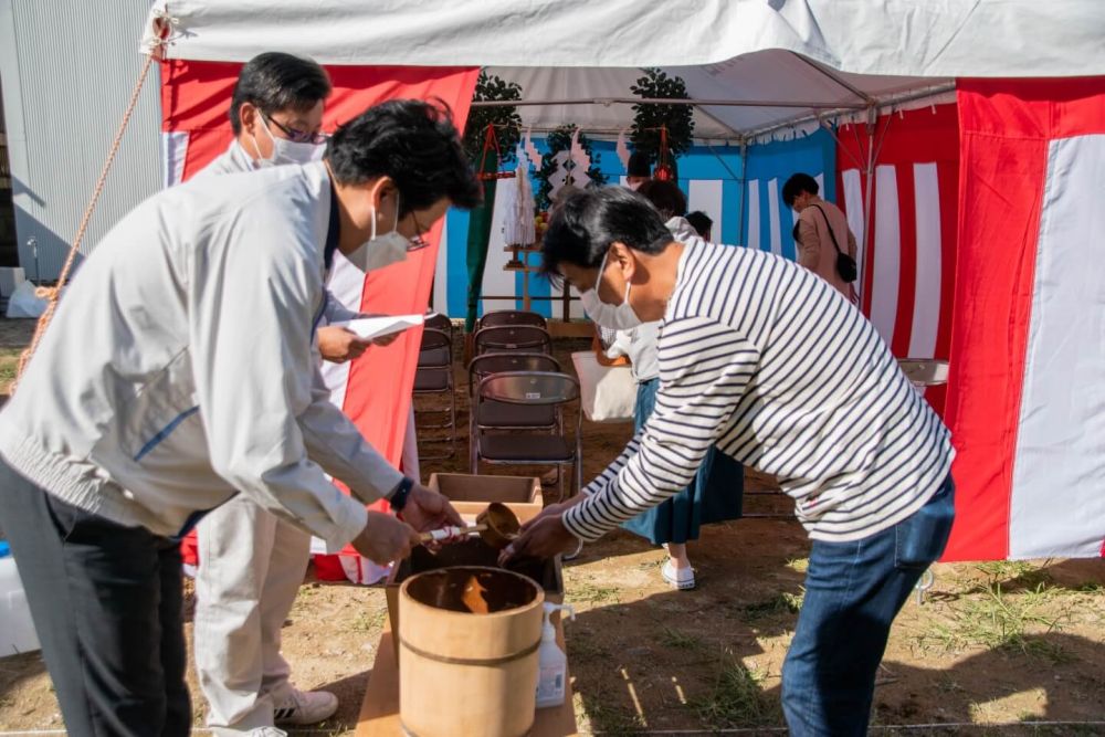 福岡県古賀市07　注文住宅建築現場リポート①　～地鎮祭～