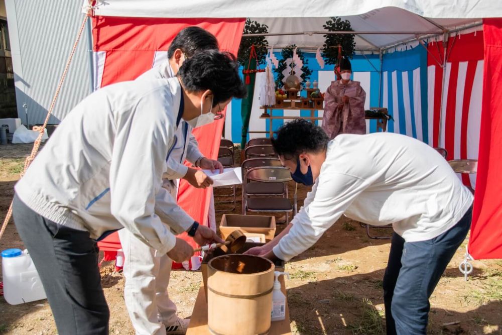 福岡県古賀市07　注文住宅建築現場リポート①　～地鎮祭～