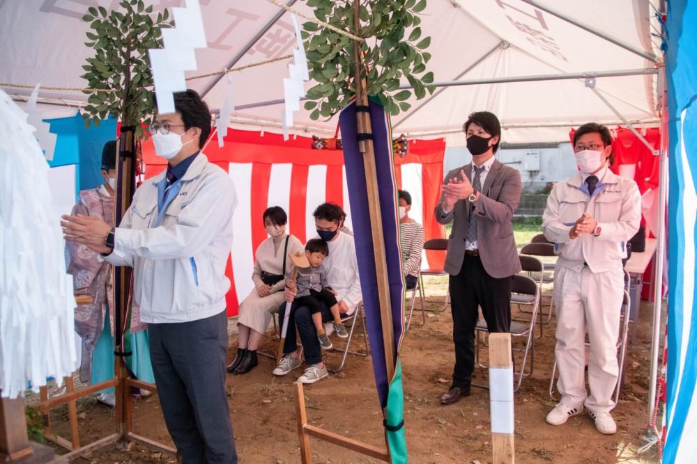 福岡県古賀市07　注文住宅建築現場リポート①　～地鎮祭～