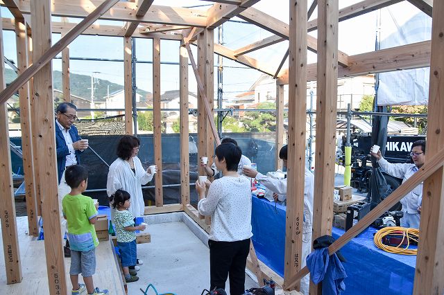 「福岡市城南区03」注文住宅現場リポート⑤【上棟式】