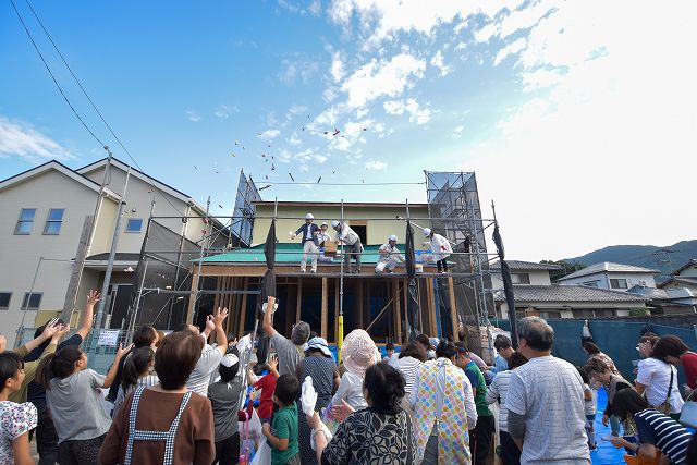 「福岡市城南区03」注文住宅現場リポート⑤【上棟式】