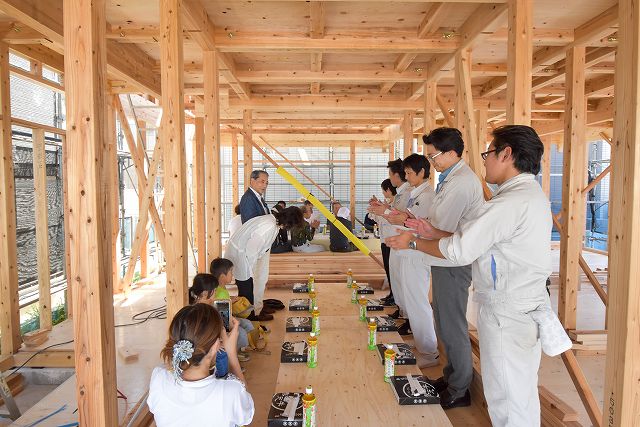 「福岡市城南区03」注文住宅現場リポート⑤【上棟式】