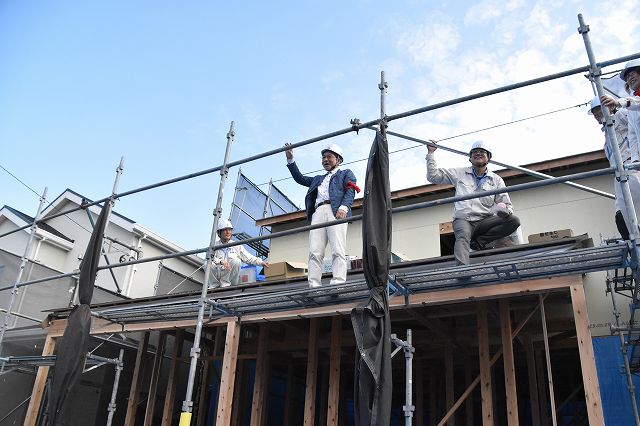 「福岡市城南区03」注文住宅現場リポート⑤【上棟式】