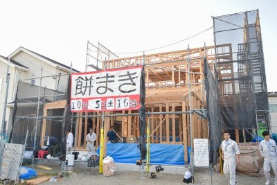 福岡市城南区03　注文住宅建築現場リポート⑤　～祝・上棟式 ２日目～