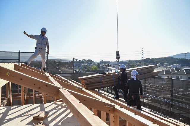 「福岡市城南区03」注文住宅現場リポート⑤【上棟式】