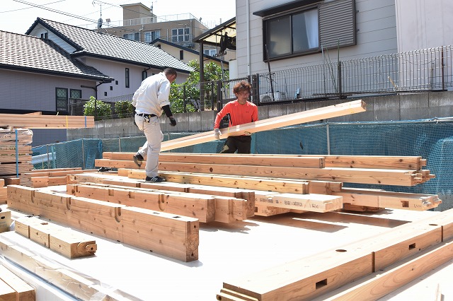 「福岡市南区16」注文住宅現場リポート④【木工事】【土台敷き】