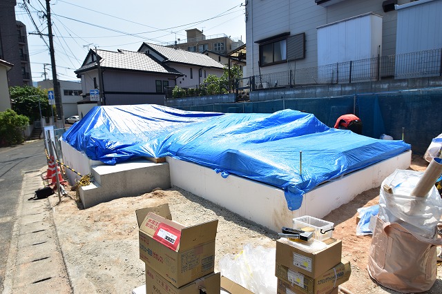 「福岡市南区16」注文住宅現場リポート④【木工事】【土台敷き】