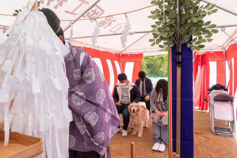 「糟屋郡久山町01」注文住宅現場リポート①【地鎮祭】
