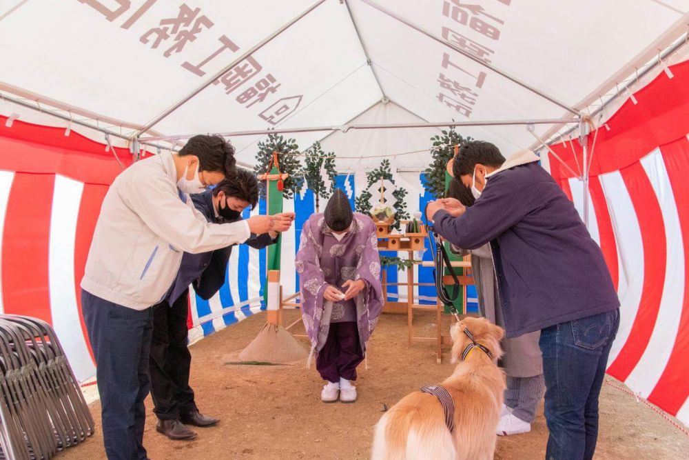 福岡県糟屋郡久山町01　注文住宅建築現場リポート①　～地鎮祭～