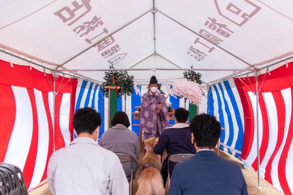 「糟屋郡久山町01」注文住宅現場リポート①【地鎮祭】