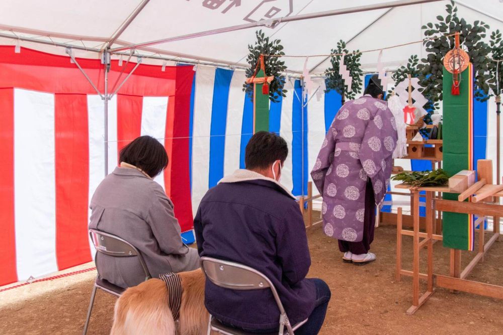 「糟屋郡久山町01」注文住宅現場リポート①【地鎮祭】