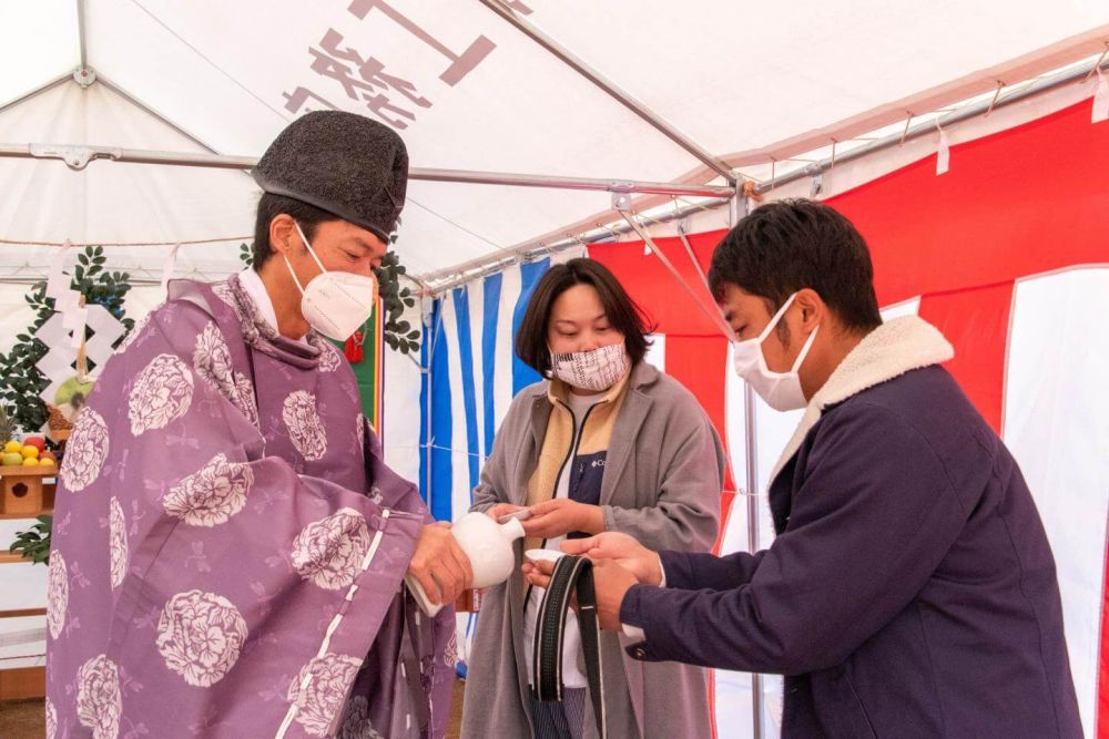 「糟屋郡久山町01」注文住宅現場リポート①【地鎮祭】